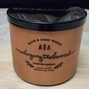 Bath & Body Works 3-Wick Scented Candle Mahogany Teakwood